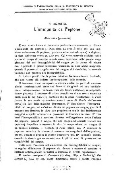 Biochimica e terapia sperimentale organo ufficiale della Societa italiana di Chimica biologica