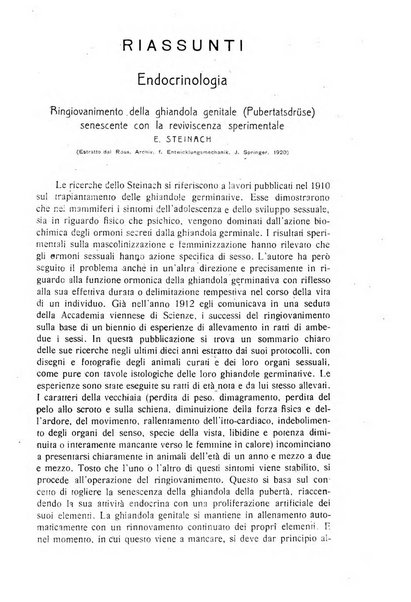 Biochimica e terapia sperimentale organo ufficiale della Societa italiana di Chimica biologica