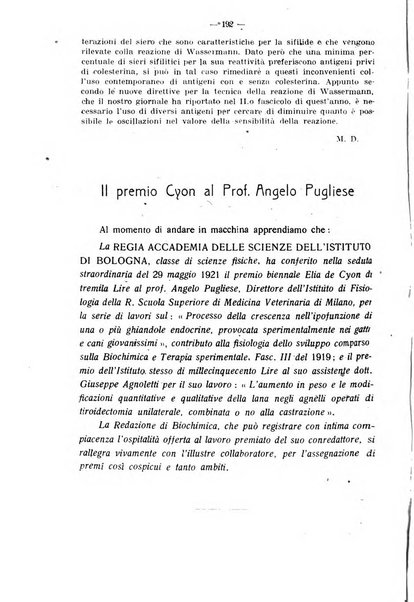 Biochimica e terapia sperimentale organo ufficiale della Societa italiana di Chimica biologica