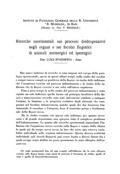 Biochimica e terapia sperimentale organo ufficiale della Societa italiana di Chimica biologica