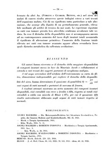 Biochimica e terapia sperimentale organo ufficiale della Societa italiana di Chimica biologica