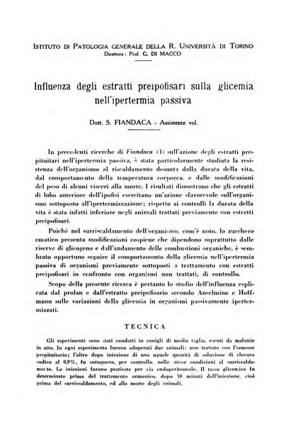 Biochimica e terapia sperimentale organo ufficiale della Societa italiana di Chimica biologica