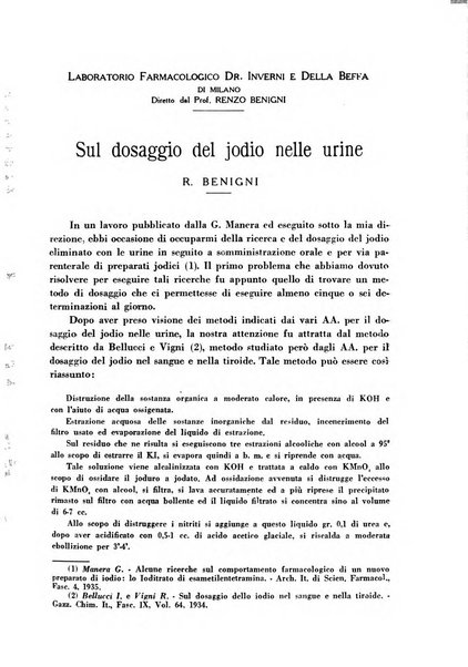 Biochimica e terapia sperimentale organo ufficiale della Societa italiana di Chimica biologica