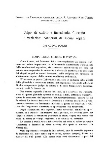 Biochimica e terapia sperimentale organo ufficiale della Societa italiana di Chimica biologica