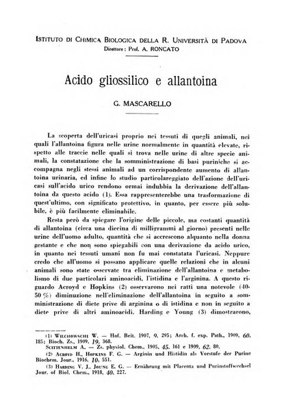 Biochimica e terapia sperimentale organo ufficiale della Societa italiana di Chimica biologica