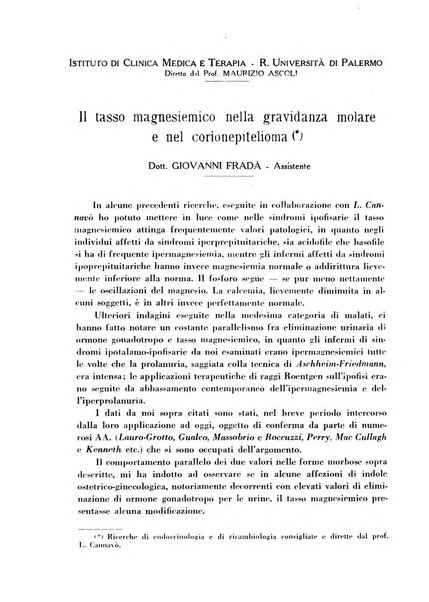 Biochimica e terapia sperimentale organo ufficiale della Societa italiana di Chimica biologica