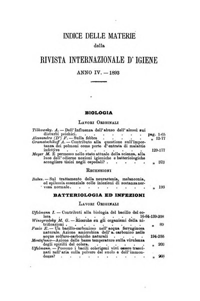 Rivista internazionale d'igiene