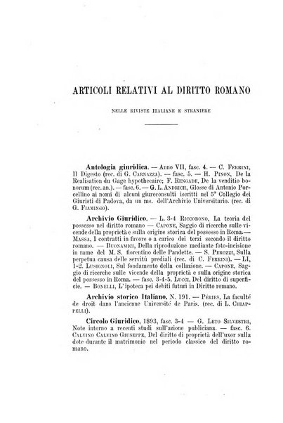 Bullettino dell'Istituto di Diritto romano