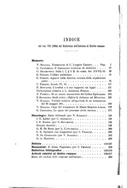 Bullettino dell'Istituto di Diritto romano