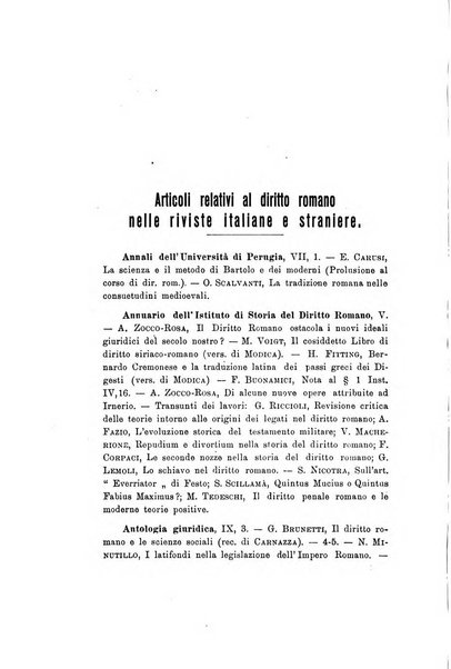 Bullettino dell'Istituto di Diritto romano