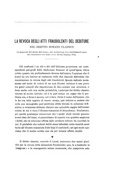 Bullettino dell'Istituto di Diritto romano