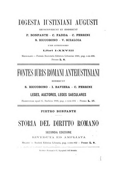 Bullettino dell'Istituto di Diritto romano