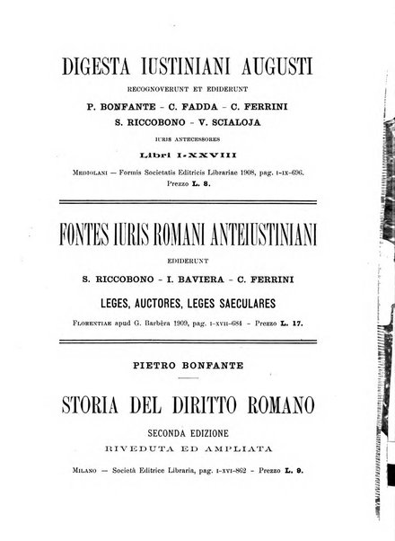 Bullettino dell'Istituto di Diritto romano