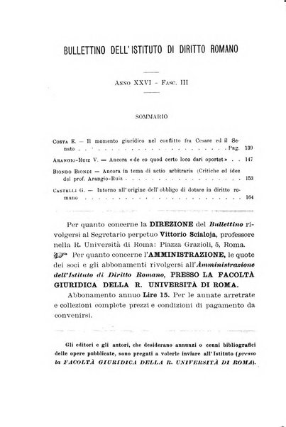 Bullettino dell'Istituto di Diritto romano