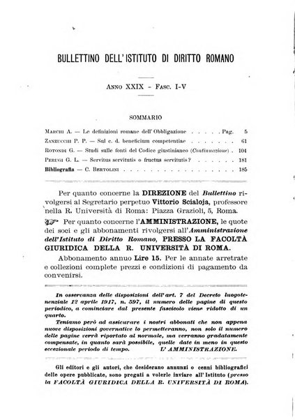 Bullettino dell'Istituto di Diritto romano