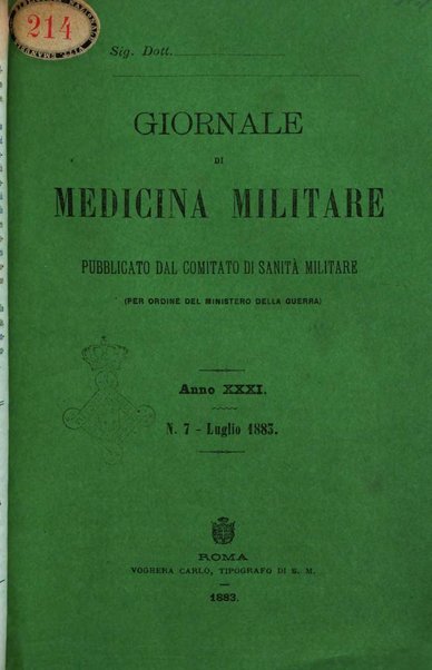 Giornale di medicina militare