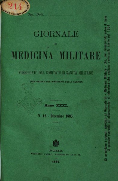 Giornale di medicina militare