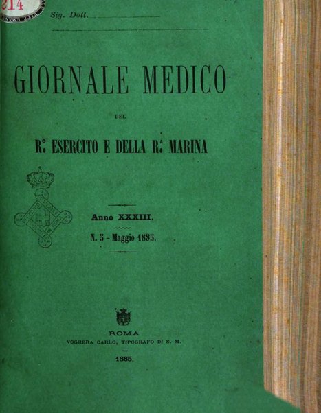 Giornale medico del R. Esercito e della R. Marina