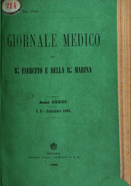 Giornale medico del R. Esercito e della R. Marina