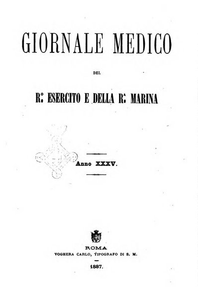 Giornale medico del R. Esercito e della R. Marina