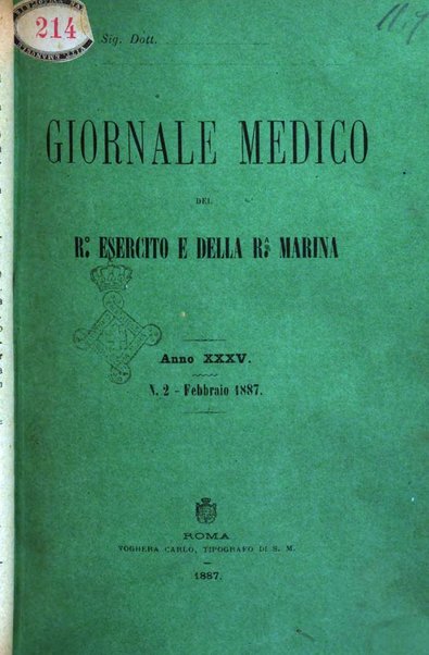 Giornale medico del R. Esercito e della R. Marina