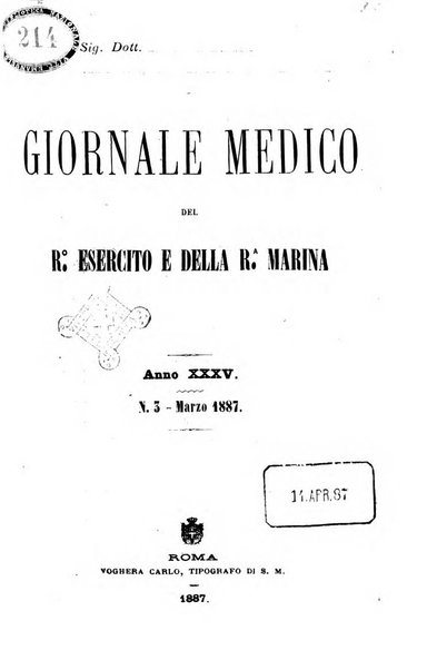 Giornale medico del R. Esercito e della R. Marina