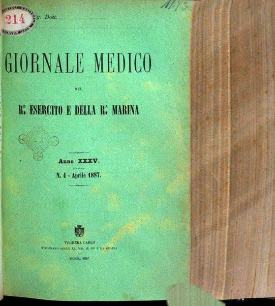 Giornale medico del R. Esercito e della R. Marina