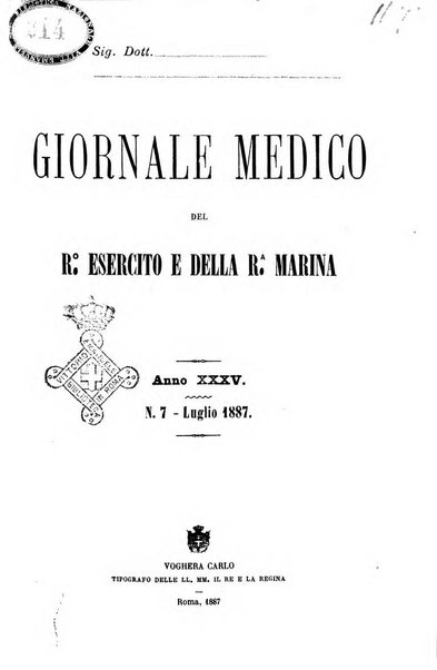 Giornale medico del R. Esercito e della R. Marina