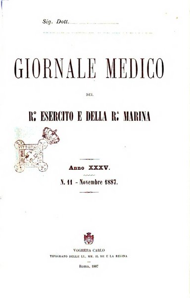 Giornale medico del R. Esercito e della R. Marina