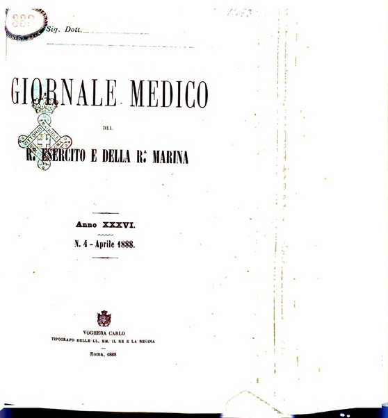 Giornale medico del R. Esercito e della R. Marina