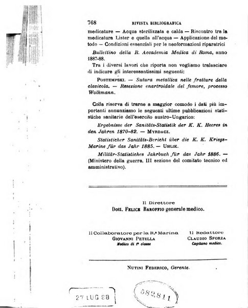 Giornale medico del R. Esercito e della R. Marina