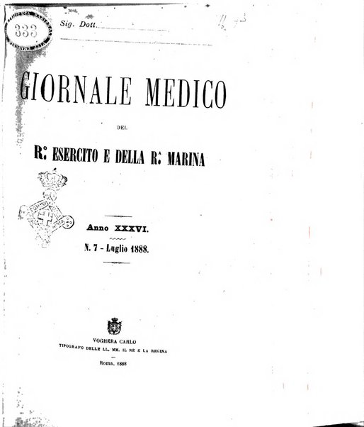 Giornale medico del R. Esercito e della R. Marina