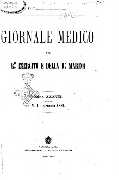 Giornale medico del R. Esercito e della R. Marina