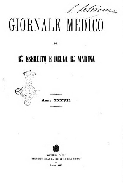 Giornale medico del R. Esercito e della R. Marina