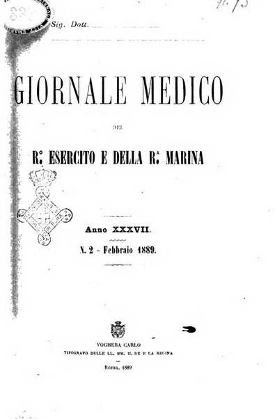 Giornale medico del R. Esercito e della R. Marina