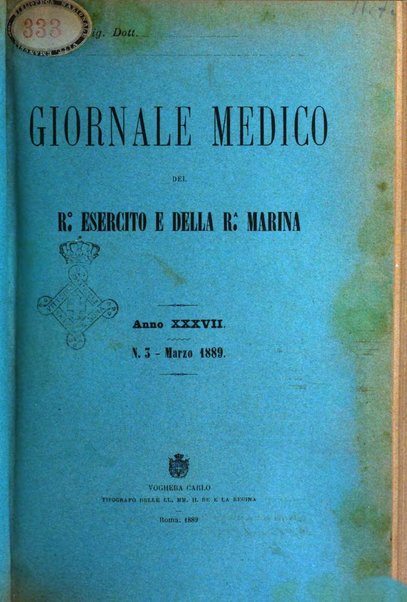 Giornale medico del R. Esercito e della R. Marina