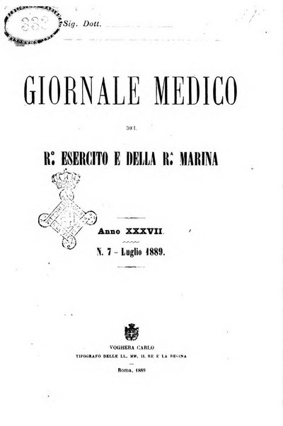 Giornale medico del R. Esercito e della R. Marina