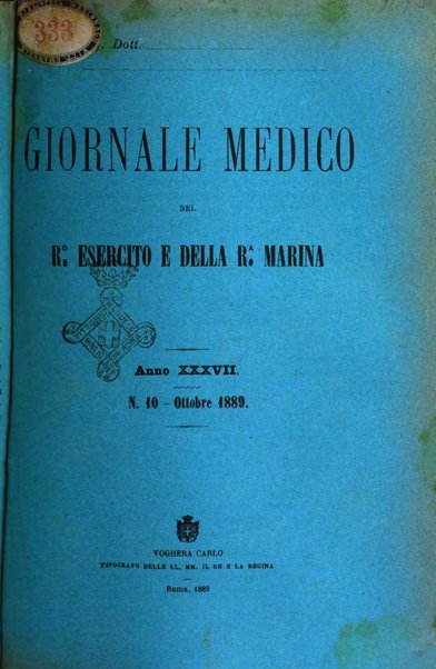 Giornale medico del R. Esercito e della R. Marina