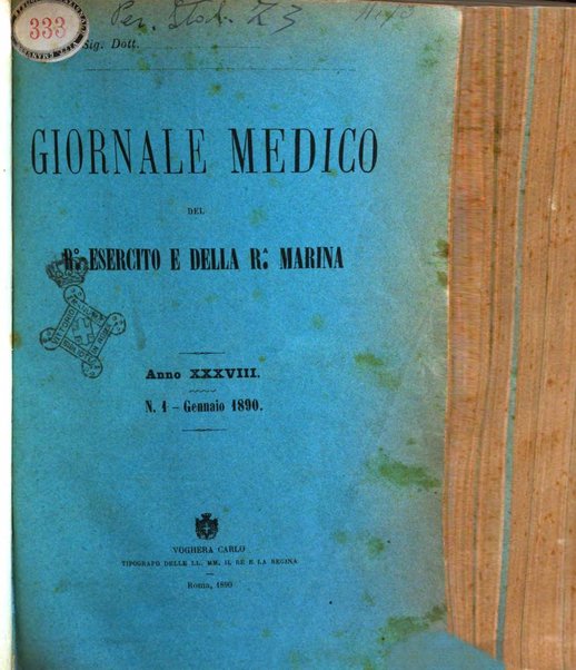 Giornale medico del R. Esercito e della R. Marina