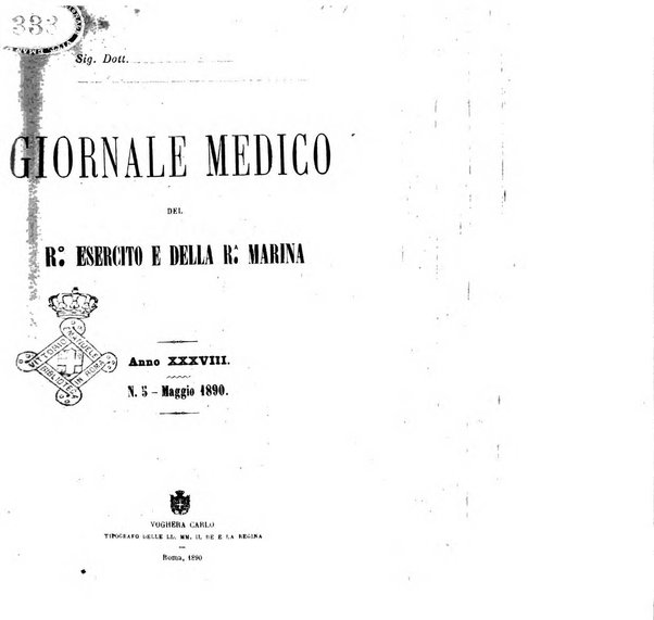 Giornale medico del R. Esercito e della R. Marina