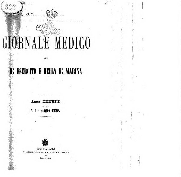 Giornale medico del R. Esercito e della R. Marina