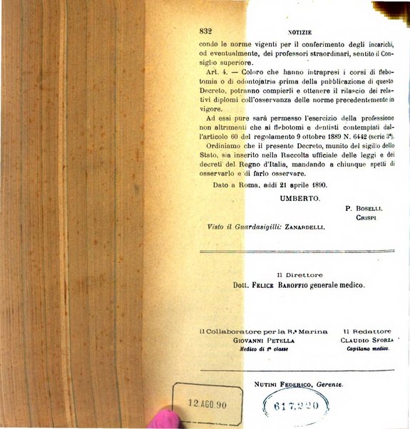 Giornale medico del R. Esercito e della R. Marina