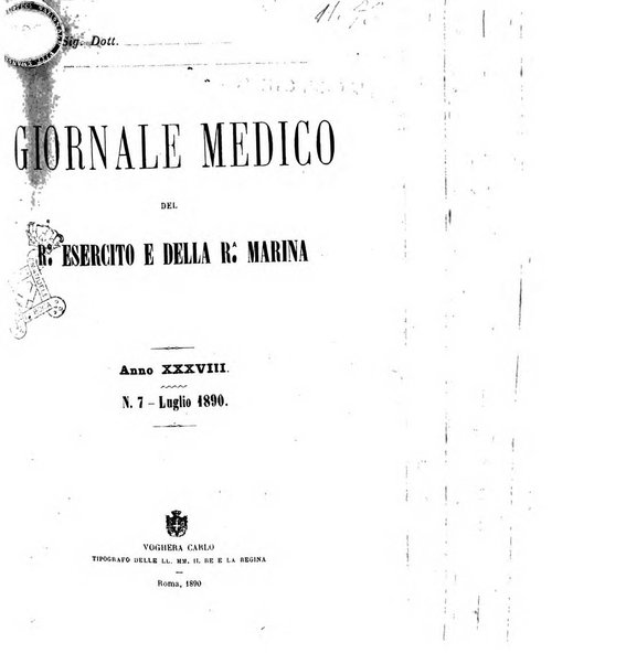 Giornale medico del R. Esercito e della R. Marina