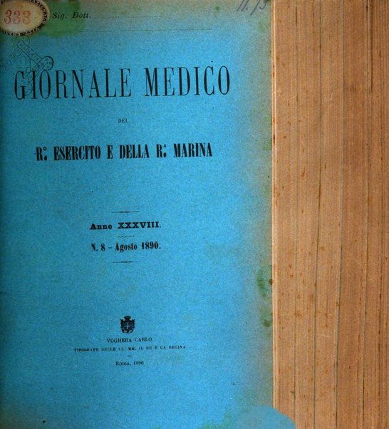 Giornale medico del R. Esercito e della R. Marina