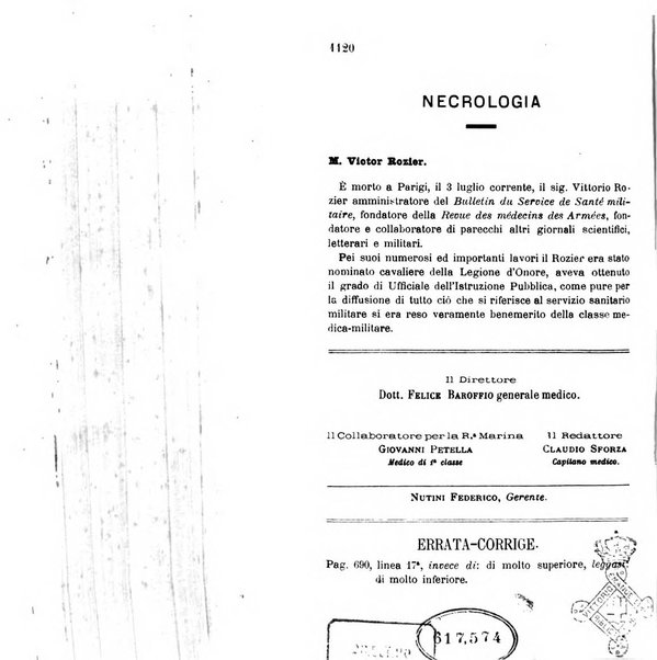 Giornale medico del R. Esercito e della R. Marina