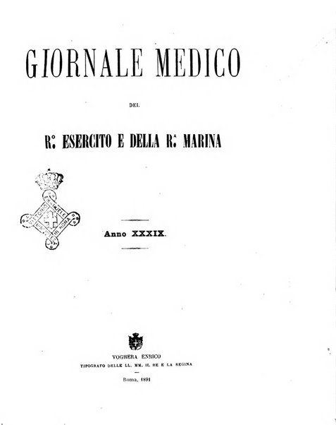 Giornale medico del R. Esercito e della R. Marina