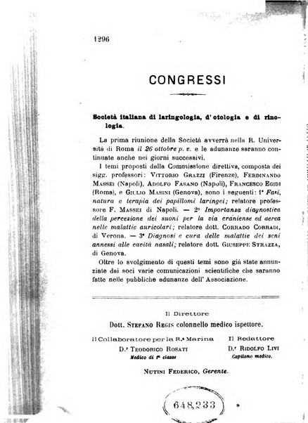 Giornale medico del R. Esercito e della R. Marina