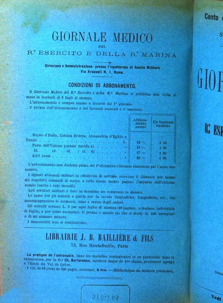 Giornale medico del R. Esercito e della R. Marina