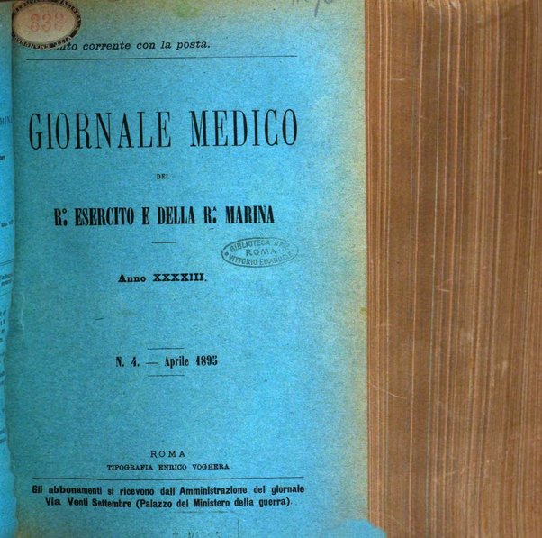 Giornale medico del R. Esercito e della R. Marina