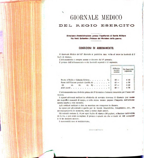 Giornale medico del R. Esercito e della R. Marina